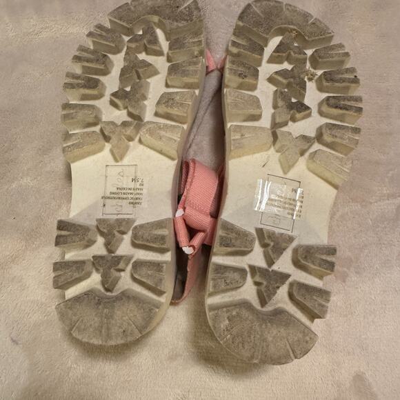 Charles David Pink Platform Chunky Sandals sz 7.5 strappy tropical beach - Picture 5 of 6